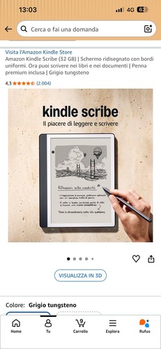 Amazon kindle scribe lettore - kindle,