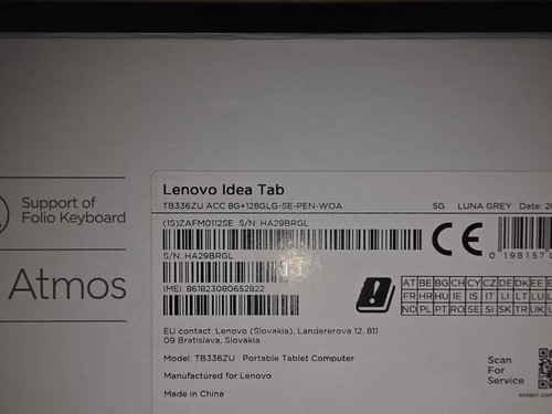 Lenovo idea tab - tab, tb336zu